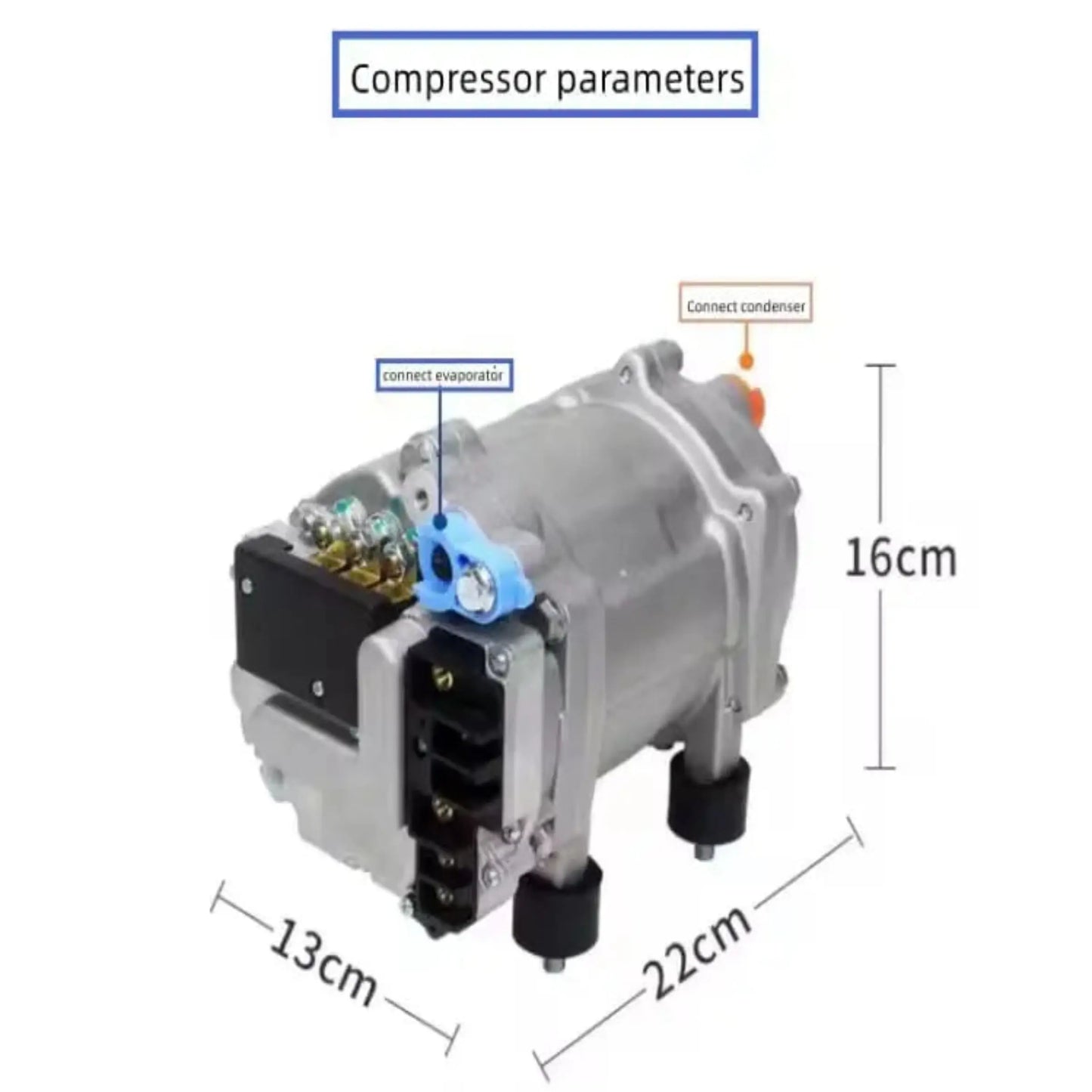 Standalone Electric A/C Compressor – 12V or 24V Tuck's Performance