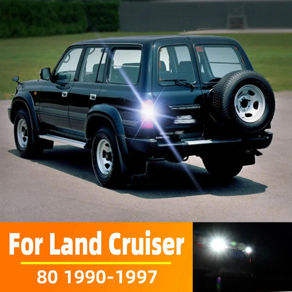 2Pcs For Toyota Land Cruiser 80 Series 80J 1990-1997 LED Backup Back Up Reverse Lamp Tuck's Performance