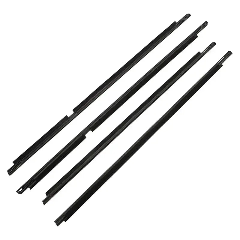 4Pcs Chrome/Black Window Land Cruiser LC200 Series 2008-2021 Weatherstrip Tuck's Performance
