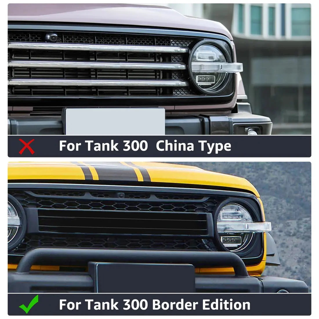 4Pcs Grill Car LED Light For GWM Tank 300 Tuck's Performance