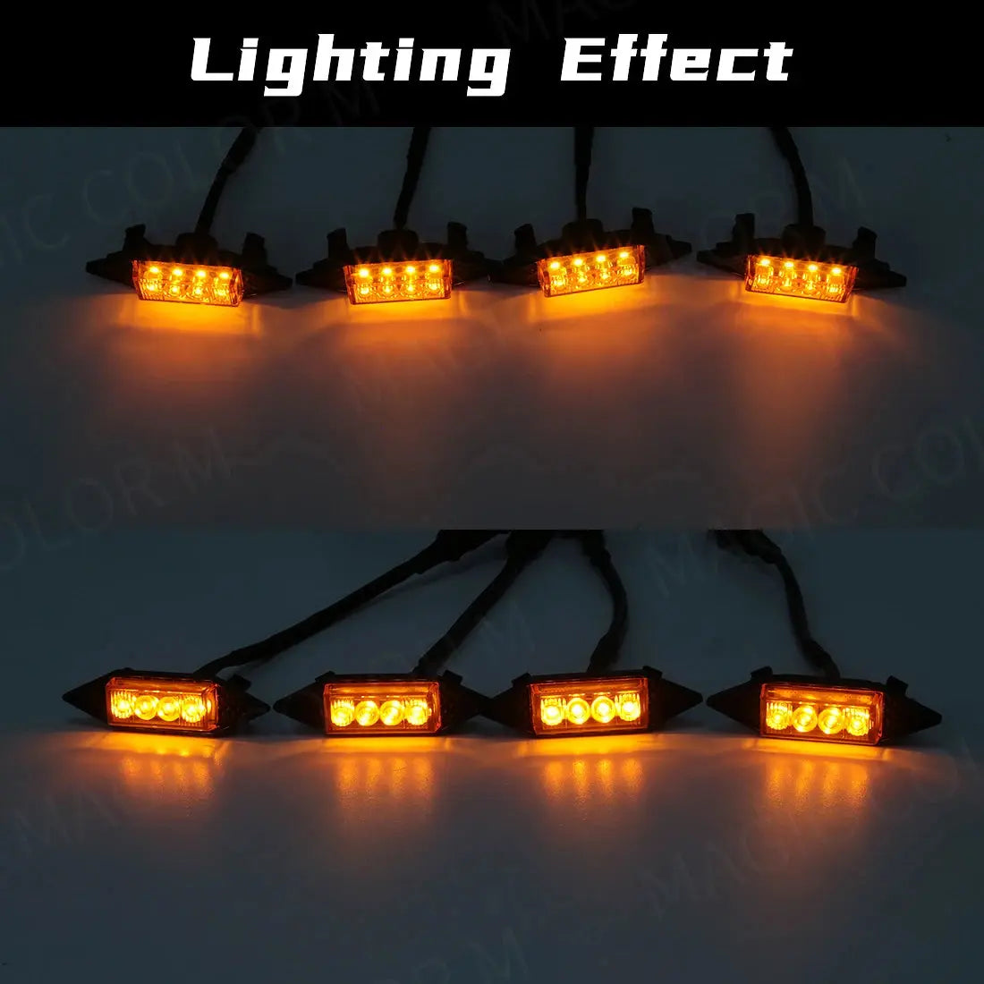 4Pcs Grill Car LED Light For GWM Tank 300 Tuck's Performance