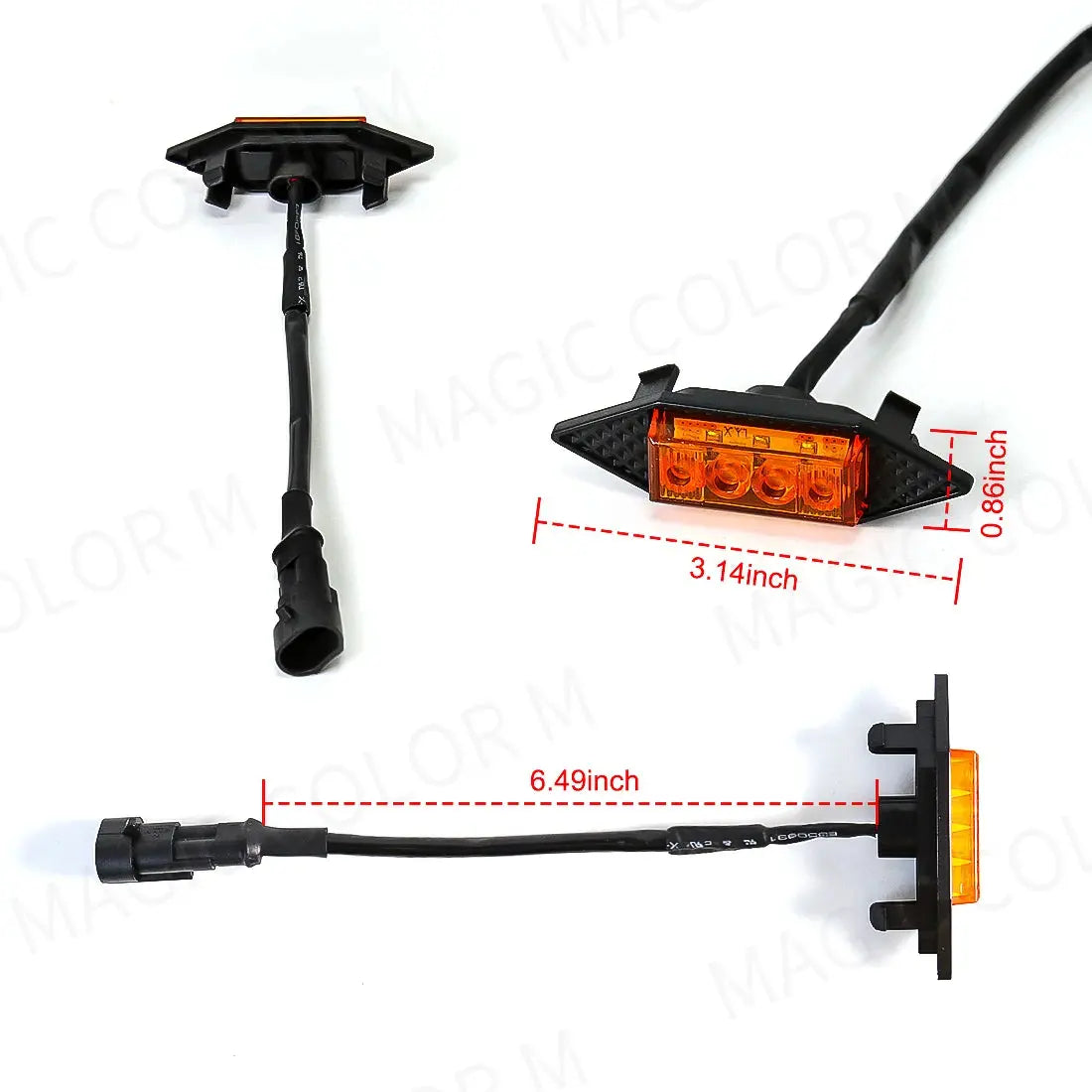 4Pcs Grill Car LED Light For GWM Tank 300 Tuck's Performance