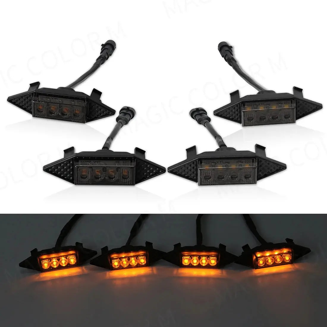 4Pcs Grill Car LED Light For GWM Tank 300 Tuck's Performance