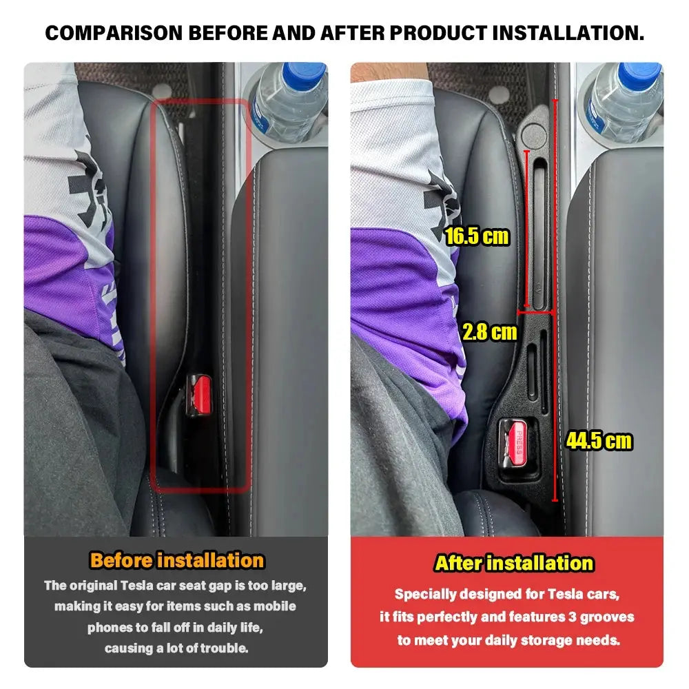 For Toyota Hilux Car Seat Gap Storage Accessorie Tuck's Performance