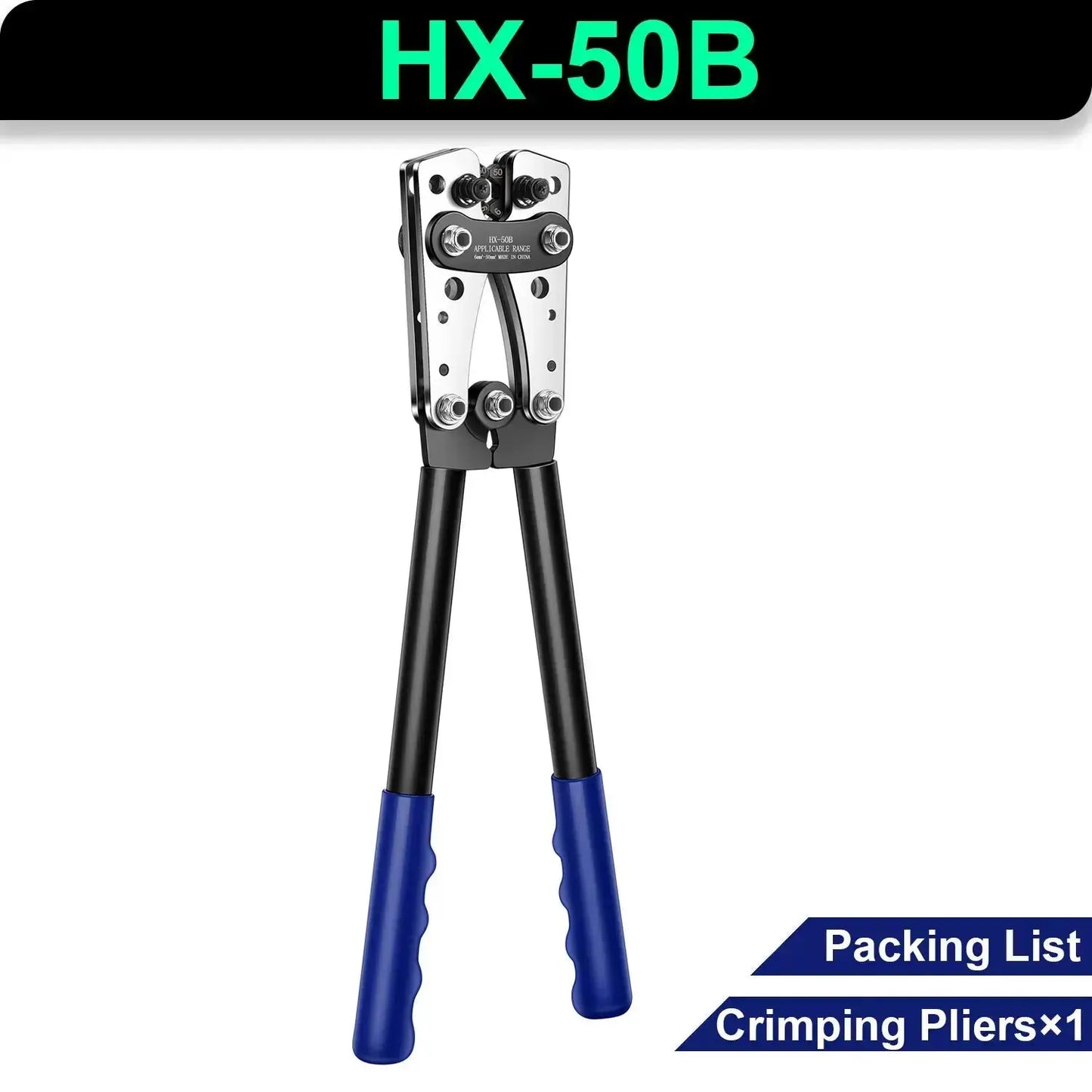 Heavy-Duty Terminal Crimping Tool – AWG 10 to 1/0 Hex Crimper (12V/24V Wiring) Tuck's Performance
