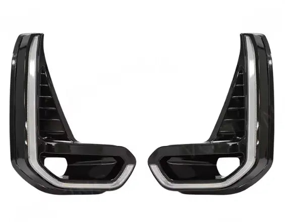 LED DRL + Fog Lamp Kit for Toyota Hilux Revo 2020–2021 | Daytime Running Lights with Chrome Trim Tuck's Performance