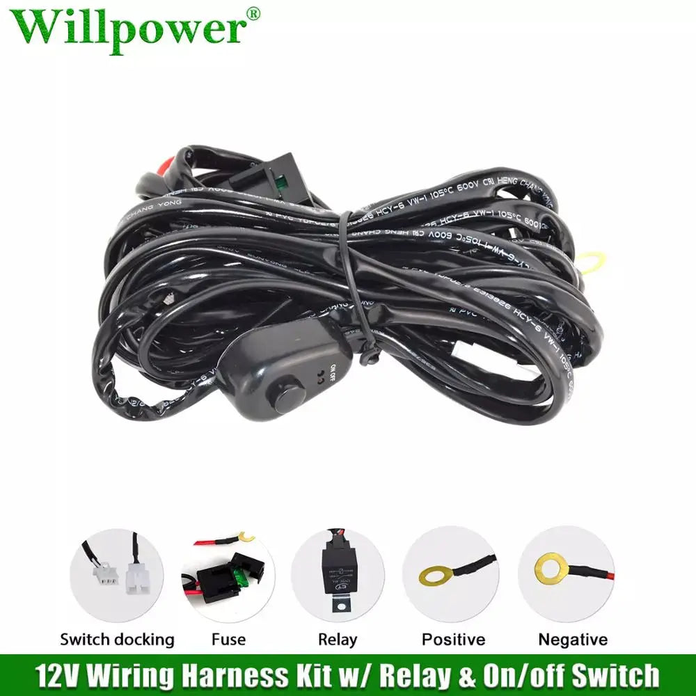 Light Bar Wiring Harness Relay Kit Tuck's Performance