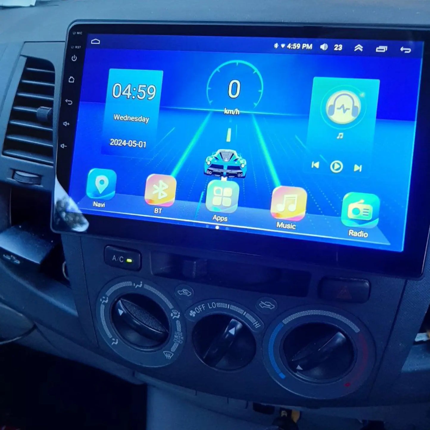 N70 HILUX Andrio Stereo 10-Inch Screen - 4RAM + 32ROM 8 Core Processor Tuck's Performance