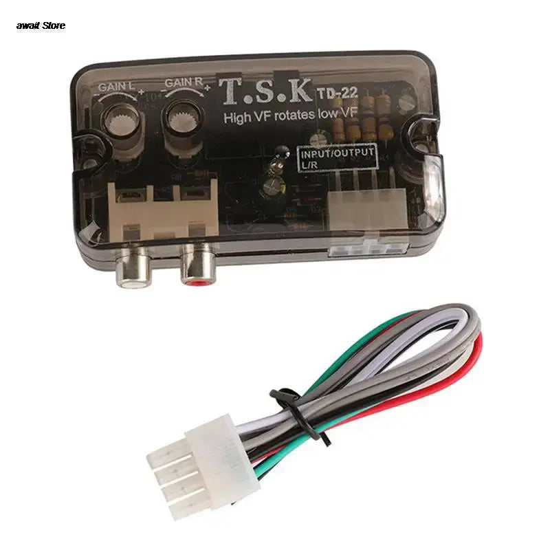 RCA Stereo High To Low Adjustable Frequency Speaker Level Converter Adapter Tuck's Performance