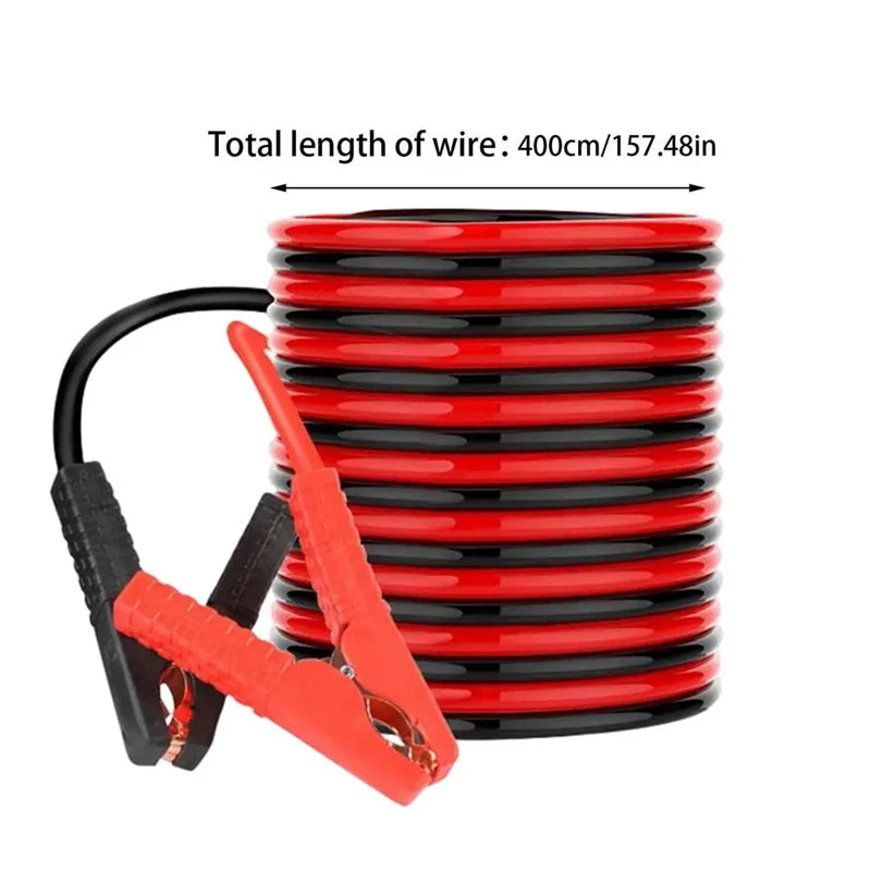 12V / 24V Universal Battery Jump Leads – Copper Booster Cables with Alligator Clips Tuck's Performance