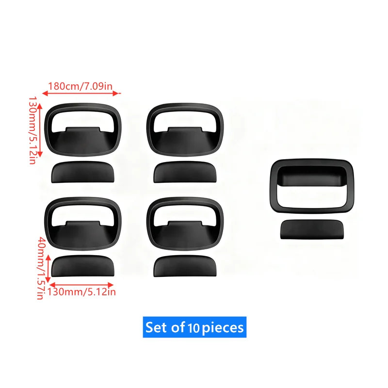 10-Piece Set of Door Bowl Handle Decorative Cover Decorative Stickers Suitable for 2023+JB64W Suzuki Jimny Five-Door Model Tuck's Performance
