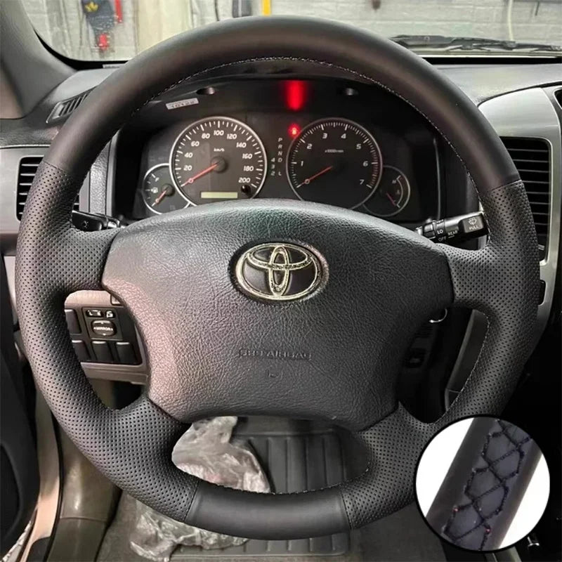 DIY Car Steering Wheel Cover Microfiber Leather For Toyota Land Cruiser Prado 120 4Runner Hilux Tuck's Performance