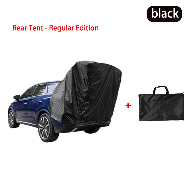 Outdoor Car Rear Tent Camping Picnic Car Rear Tent with Canopy Car Rear Extension Tent Sunshine-Proof Rain-Proof Car Rear Tent Tuck's Performance