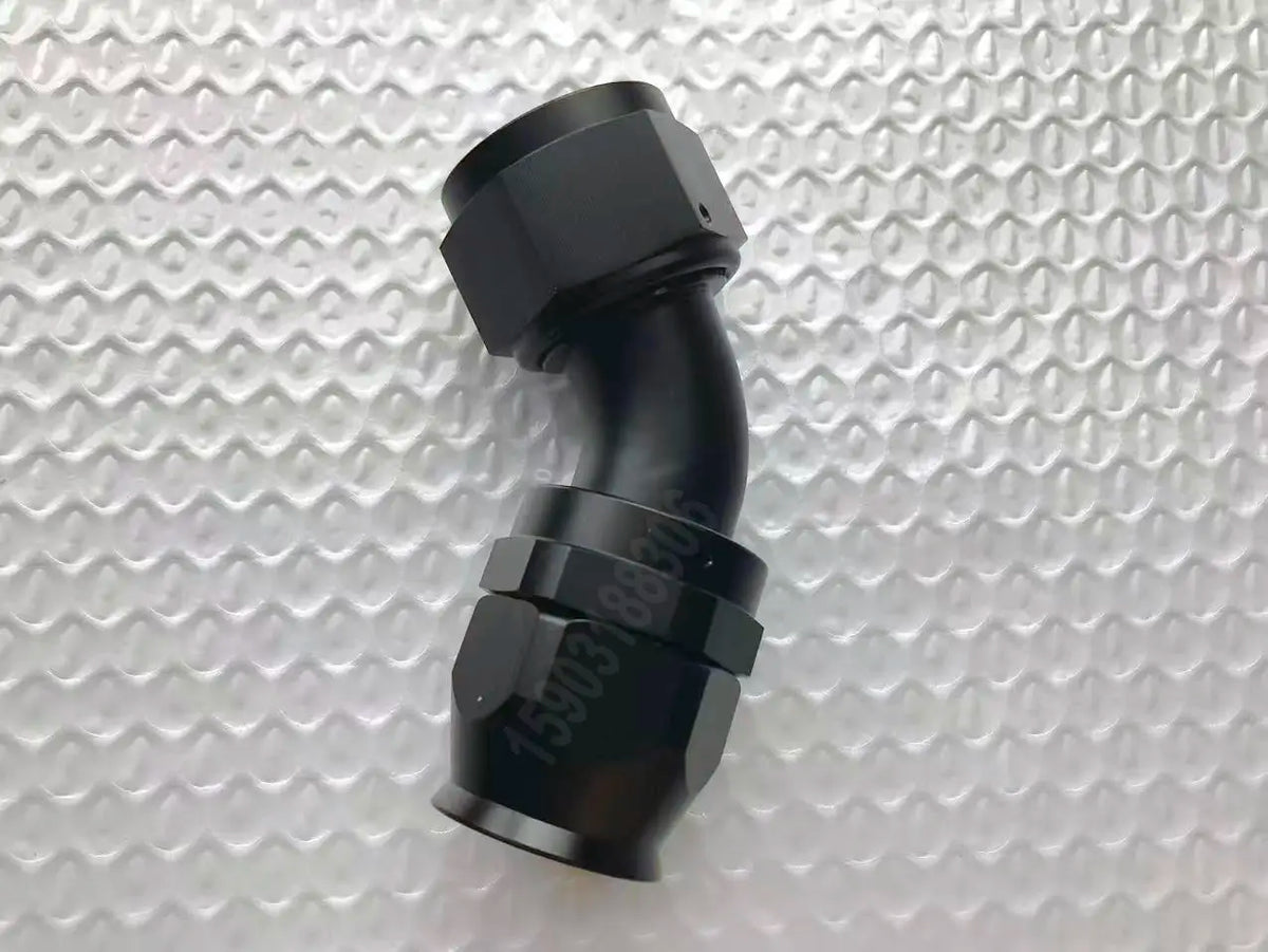 AN16 Aluminum PTFE Swivel Fuel Line Hose End an Fittings 0 45 90 Degree Reusable Hose Connectors for Automotive Tuck's Performance