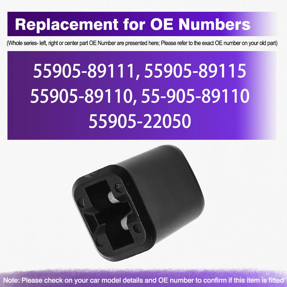 Heater slider knob underside push-on fitting