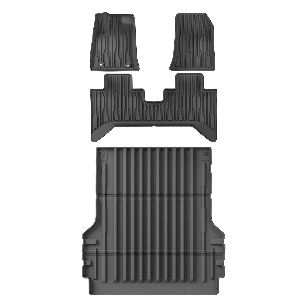 LUCKEASY for BYD SHARK 2024 2025 Car Floor Mats TPE Waterproof Foot Pad Auto Pickup Interior Accessories Cargo Liner Trunk Mat Tuck's Performance