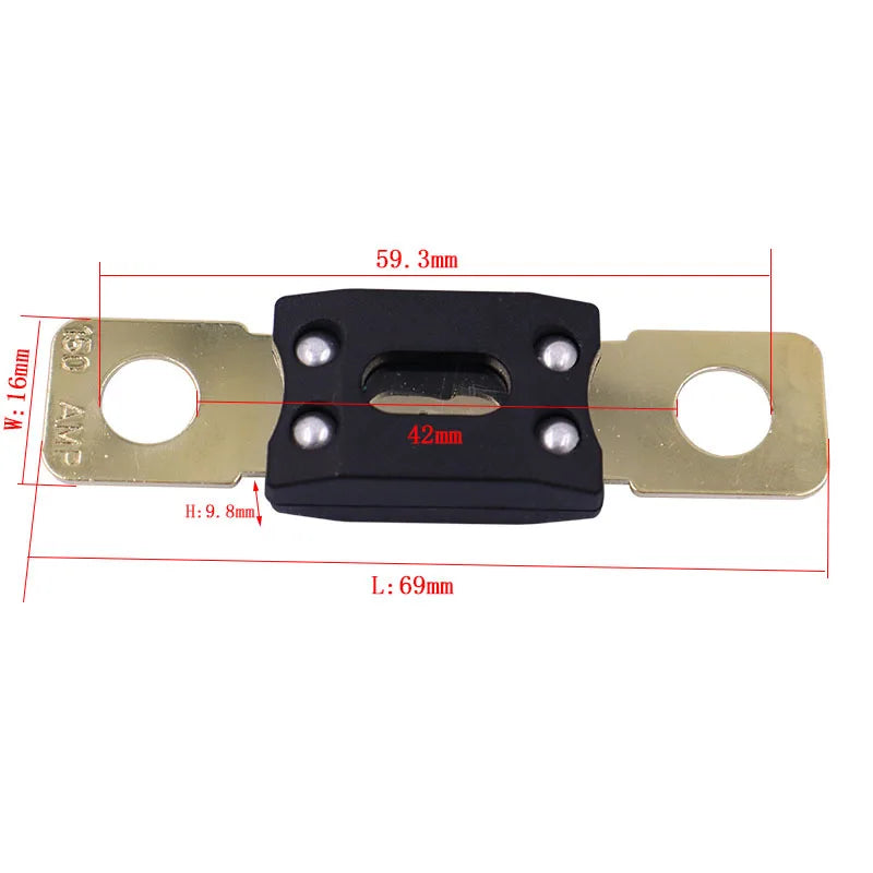 Universal ANM Car Power Fuse Block – Heavy Duty 300A Bolt-On Fuse Holder with Protective Cover (2-Way) Tuck's Performance