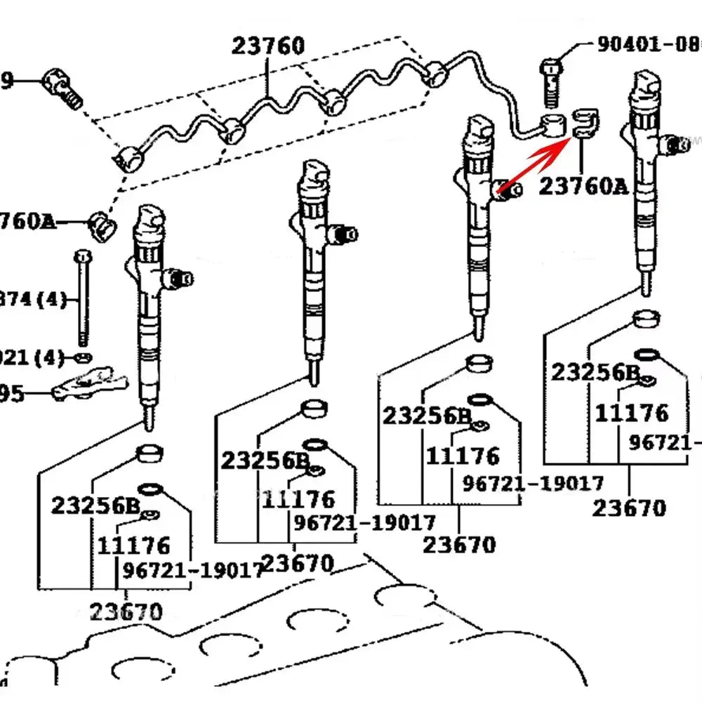 Toyota Diesel Injector Seal Kit – Common Rail (Hilux, Prado, HiAce, LandCruiser) Tuck's Performance
