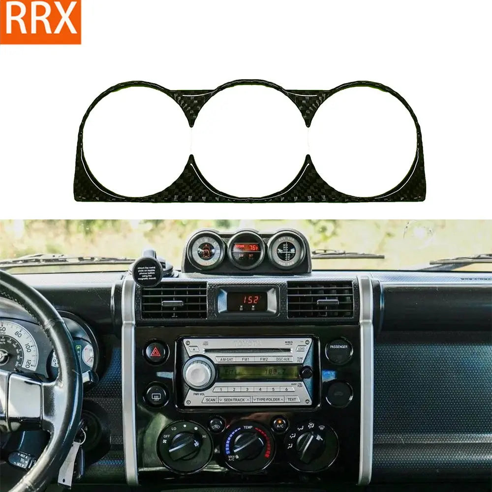Toyota FJ Cruiser 2007-2014 Car Compass Border Cover Real Carbon Fiber Stickers Tuck's Performance