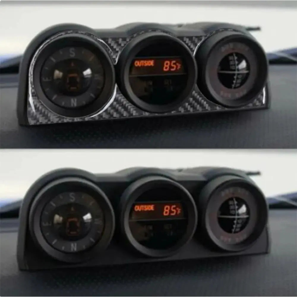 Toyota FJ Cruiser 2007-2014 Car Compass Border Cover Real Carbon Fiber Stickers Tuck's Performance