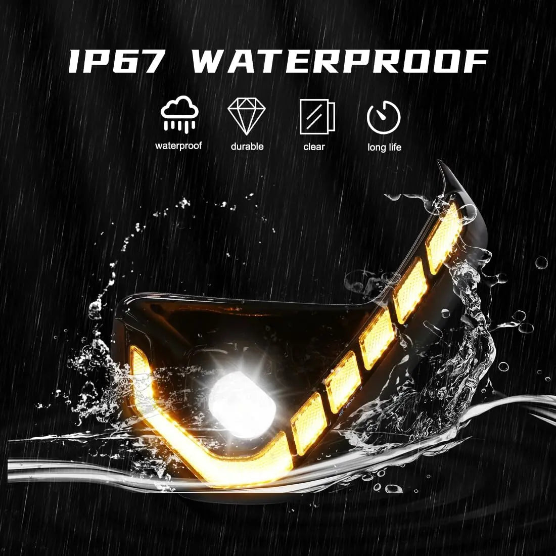 Toyota Hilux 2024 2025 DRL LED Fog Light Kit β Daytime Running & Turn Signal Lamps 12V Tuck's Performance