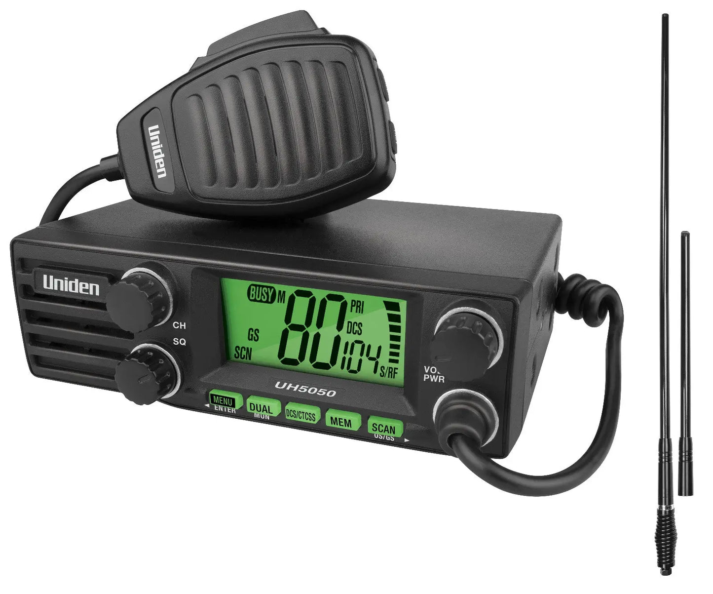 Uniden UH5050 UHF CB Radio – 80 Channel, 12/24V, 5 Watt Output | 5-Year Warranty Tuck's Performance