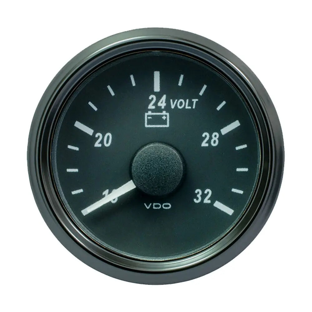 VDO SingleViu Voltmeter – 16 to 32V, 52mm Analogue Gauge (24V Systems) | A2C3832780030 Tuck's Performance