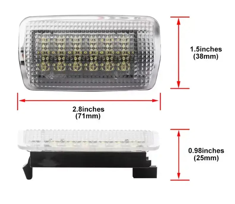 LED Door Courtesy Light Bulbs – Fits Land Cruiser 200, Prado 150, Lexus ES240 IS250 (White) Tuck's Performance