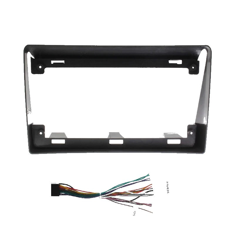 Rear angle of 9 inch Hilux stereo fascia frame