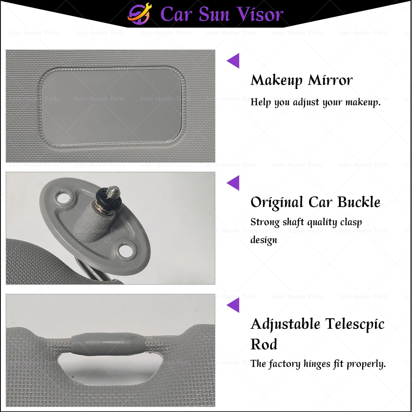 Sun visor mounting bracket and pivot detail