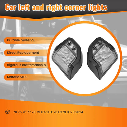 1 Pair Car Corner Lights Lamp for Toyota Land Cruiser LC70 LC76 LC78 LC79 2024 Tuck's Performance