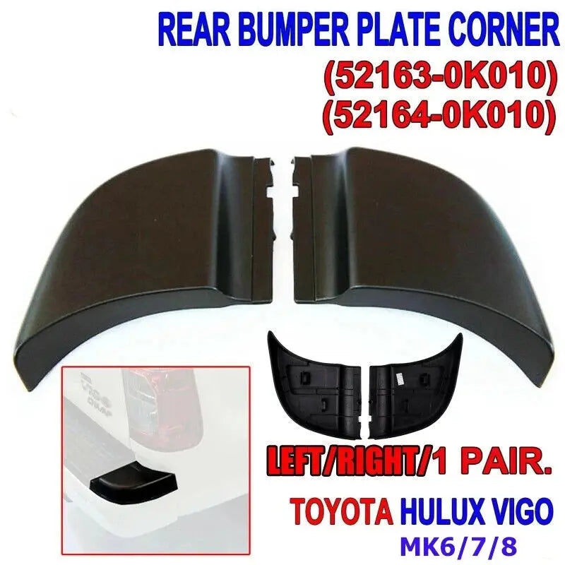 1 Pair Rear Bumper End Plate Corner Cap Trim  Hilux  2004-2015 Tuck's Performance