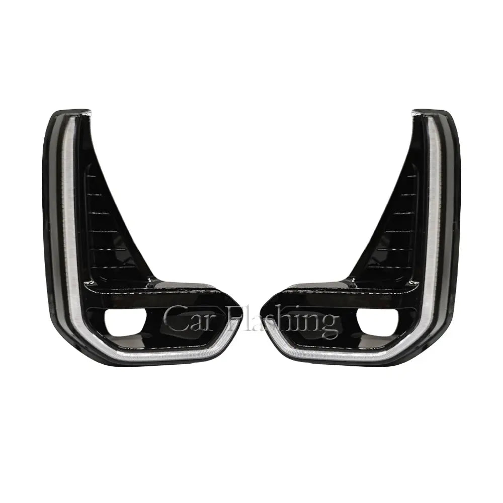 1 Set For Toyota Hilux  2020+LED Daytime Running Light with Turn Yellow Signal DRL Day Light Fog lamp Tuck's Performance