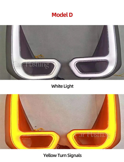 1 Set For Toyota Hilux  2020+LED Daytime Running Light with Turn Yellow Signal DRL Day Light Fog lamp Tuck's Performance