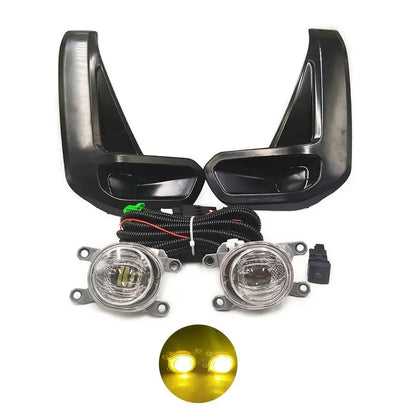 1 Set For Toyota Hilux  2020+LED Daytime Running Light with Turn Yellow Signal DRL Day Light Fog lamp Tuck's Performance