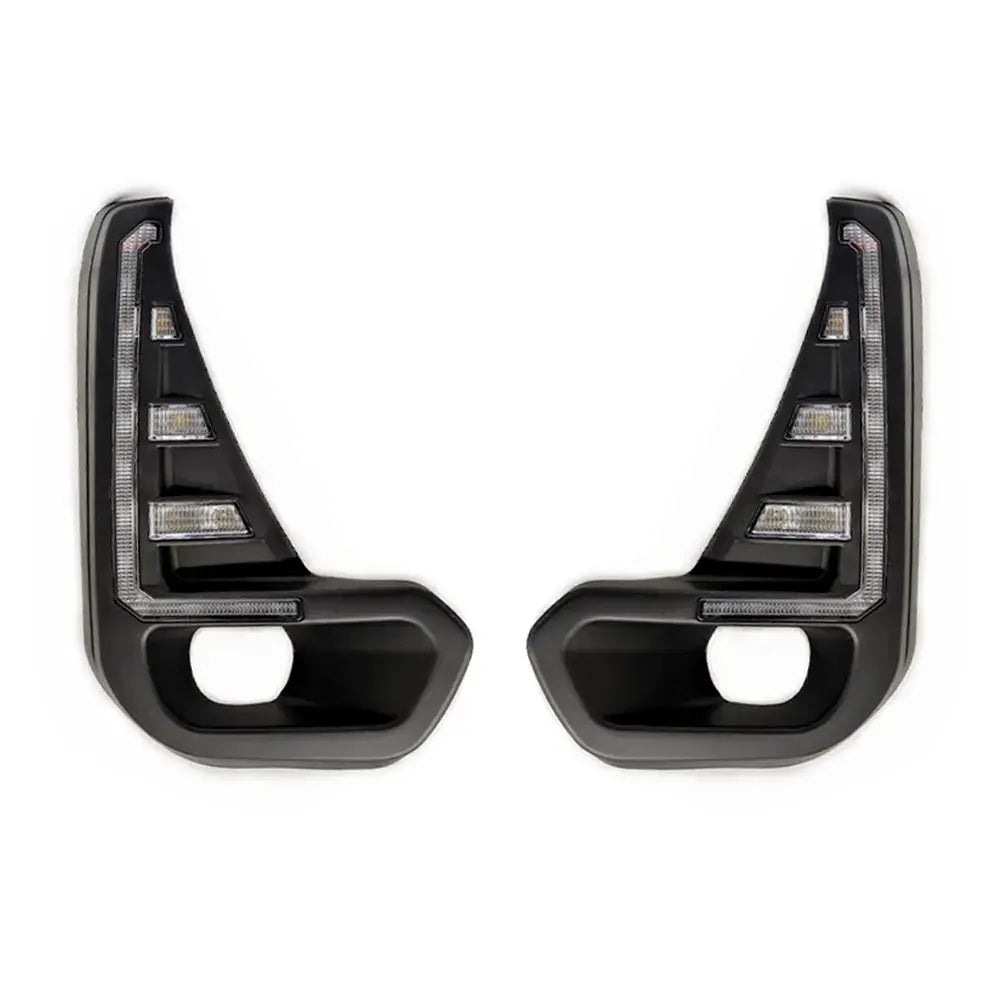1 Set For Toyota Hilux  2020+LED Daytime Running Light with Turn Yellow Signal DRL Day Light Fog lamp Tuck's Performance