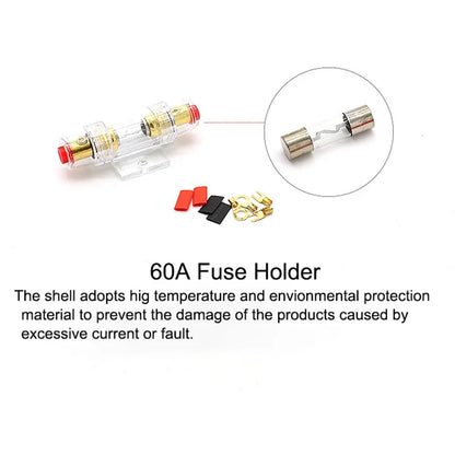Ring terminals and connectors in the amp wiring kit