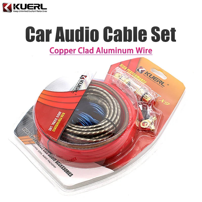 10GA car amplifier wiring kit with 60A fuse holder