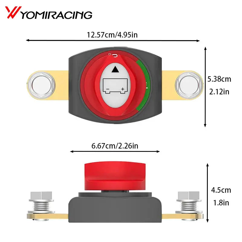12V Battery Disconnect Switch Master Isolator Kill Switch for Car RV Boat Tuck's Performance