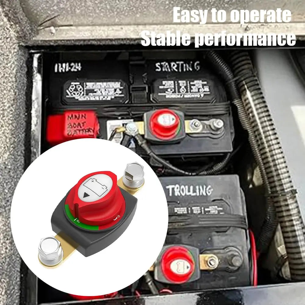 12V Battery Disconnect Switch Master Isolator Kill Switch for Car RV Boat Tuck's Performance