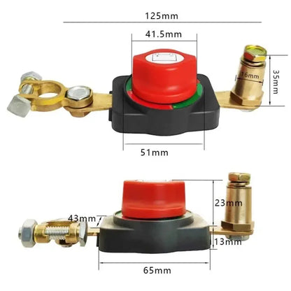 12V Battery Disconnect Switch Master Isolator Kill Switch for Car RV Boat Tuck's Performance