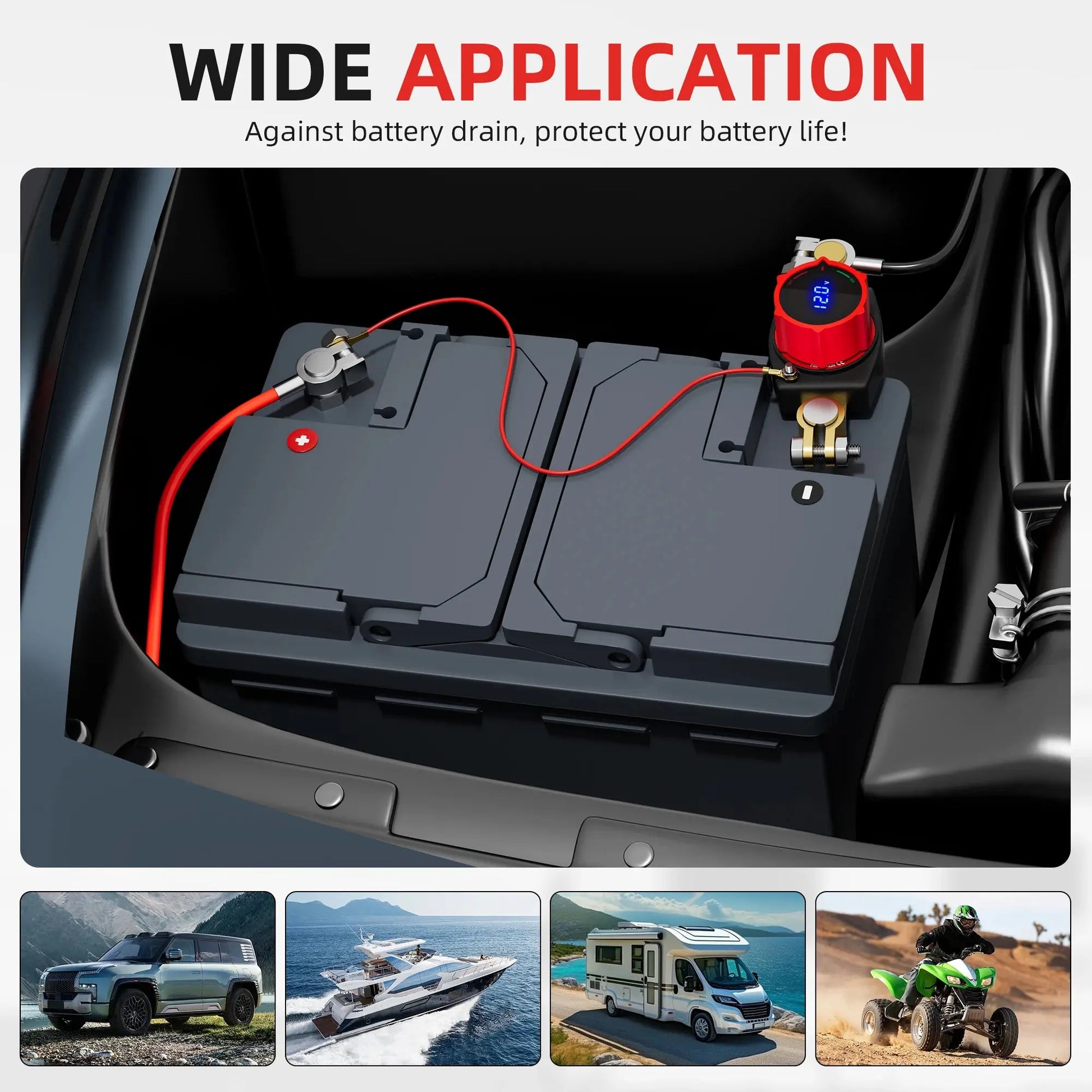 12V / 24V Battery Disconnect Switch Master Isolator Kill Switch for Car RV Boat - Tuck's Performance