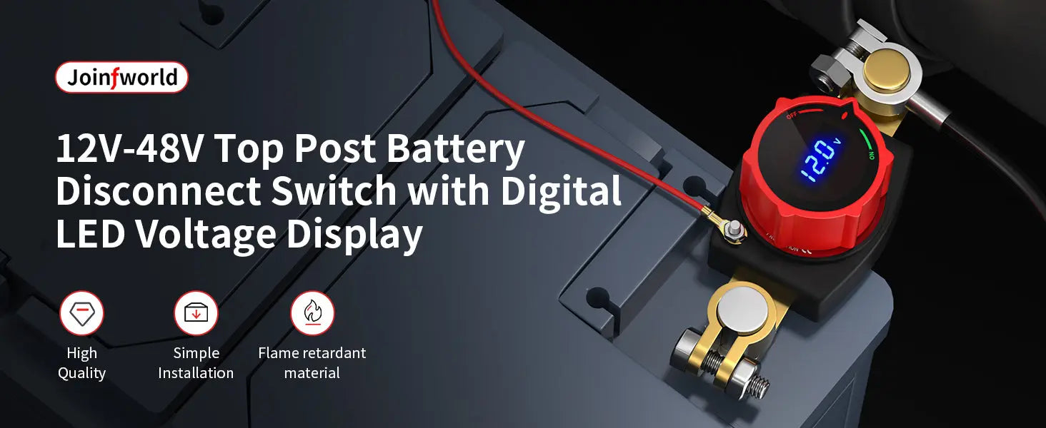12V / 24V Battery Disconnect Switch Master Isolator Kill Switch for Car RV Boat - Tuck's Performance