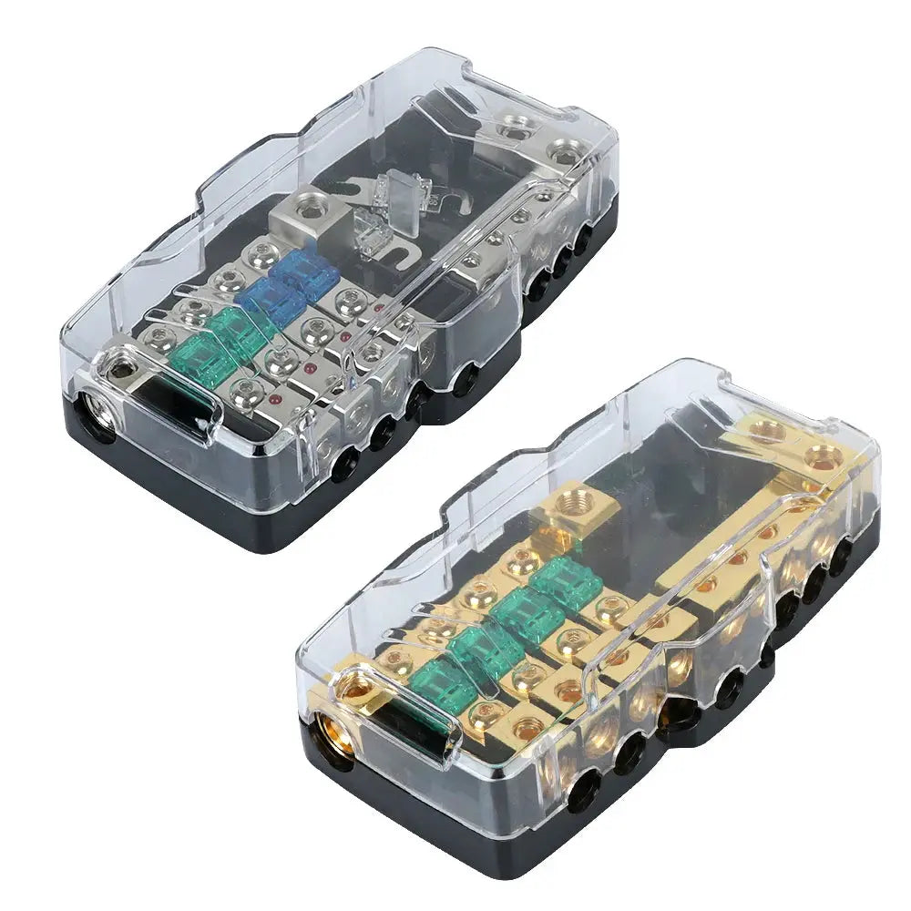 12V / 24V Heavy-Duty Fuse Distribution Block – 2-In / 4-Out with LED Fault Indicator (30A / 60A Options) Tuck's Performance