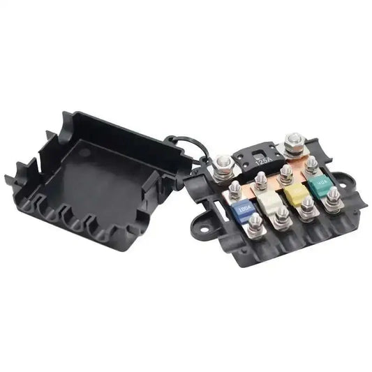 12V / 24V Heavy Duty Power Distribution Fuse Box – 5 Way Bus Bar (MEGA + MIDI Fuses) Tuck's Performance
