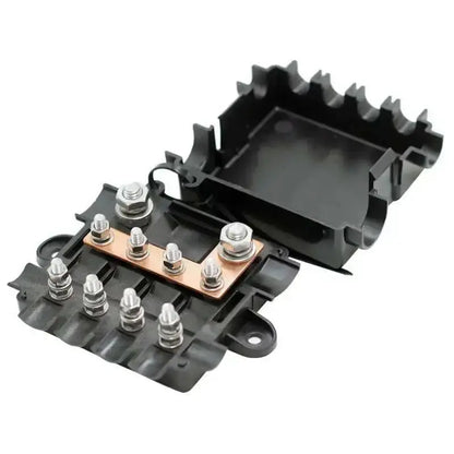 12V / 24V Heavy Duty Power Distribution Fuse Box – 5 Way Bus Bar (MEGA + MIDI Fuses) Tuck's Performance