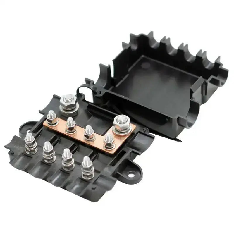 12V / 24V Heavy Duty Power Distribution Fuse Box – 5 Way Bus Bar (MEGA + MIDI Fuses) Tuck's Performance