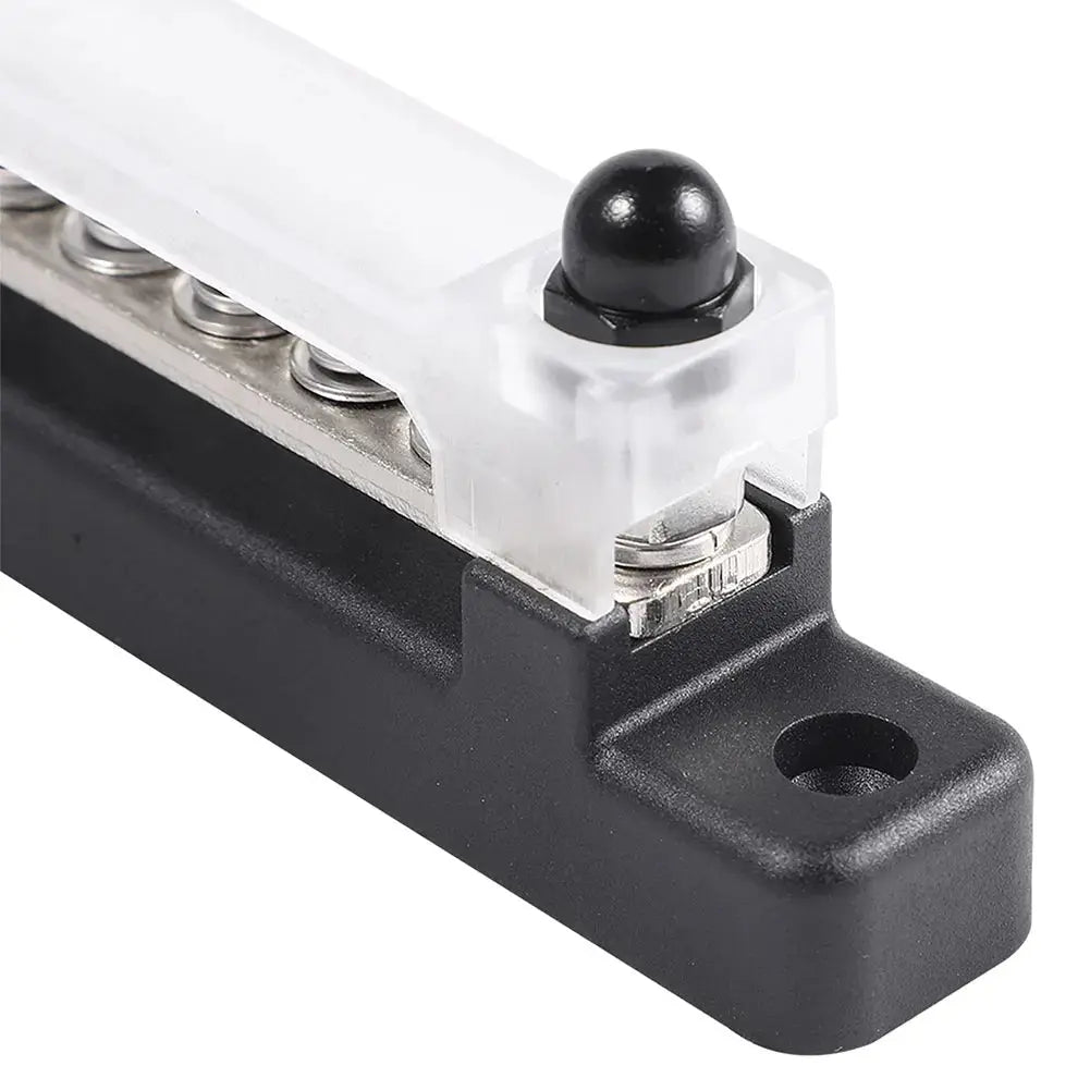 12V / 24V Universal 6-Way Battery Bus Bar – Power Distribution Block with Clear Cover (150A) Tuck's Performance