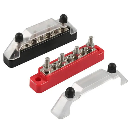 12V / 24V Universal Battery Bus Bar Power Distribution Block – Positive & Negative (150A) Tuck's Performance