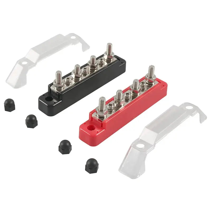 12V / 24V Universal Battery Bus Bar Power Distribution Block – Positive & Negative (150A) Tuck's Performance
